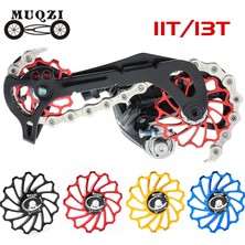 Huoxun Shop C 13T Mavi Alev Stili Muqzı Mtb Yol Bisikleti Bisiklet Seramik Kılavuz Kasnak Arka Aktarıcı Kasnak Alüminyum Alaşımlı Kılavuz Kasnak Rulman (Yurt Dışından)