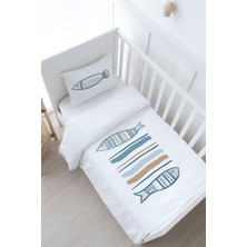 Tuğba Kuğu Bebek Boy Nevresim Takımı (100X150) - Pure Baby Serisi - Baby Fish