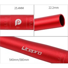 Huoxun Shop C KIRMIZI540MM Tarzı 25.4 * Katlanabilir Bisiklet Düz Direksiyon Bisikleti Yedekleme Alüminyum Steerling Tekerlek Bisiklet Için (Yurt Dışından)