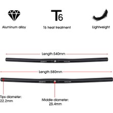 Huoxun Shop C KIRMIZI540MM Tarzı 25.4 * Katlanabilir Bisiklet Düz Direksiyon Bisikleti Yedekleme Alüminyum Steerling Tekerlek Bisiklet Için (Yurt Dışından)