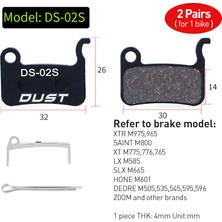 Huoxun Shop C 2 Çift DS-12S Stili 2 Çift 4 Adet Bisiklet Disk Fren Balatası Bike Hidrolik Disk Fren Balataları Yarı Metalik Bisiklet Fren Balataları Bb5 Bb7 Avid Sram Için (Yurt Dışından)