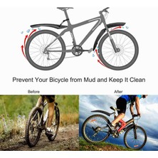Huoxun Shop C Siyah Kırmızı Stil 2 Adet Bisiklet Çamurluk Dağ Yol Bisikleti Çam Koruma Ön Arka Mtb Çam Kalkanı Kanatları Için Bisiklet Aksesuarları (Yurt Dışından)