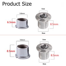 Huoxun Shop C 5pc 6.5 Gümüş Tarzı Bisiklet Zincirliği Ekibi 6.5tb Zincirlik Civata Plakası Diş Plakası Vidaları Çelik Kolu Civataları Bisiklet Parçaları (Yurt Dışından)