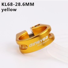 Huoxun Shop C 28.6 mm Sarı Stil Mtb Yol Bisikleti Sabitleme Kelepçesi Aluminum Alaşımlı Aksesuar Parçası (Yurt Dışından)
