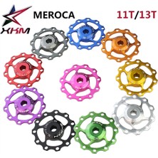 Huoxun Shop C 11T-SIYAH Stili Alüminyum Alaşım Metal Palin Makara Rulmanlar Parça Kılavuz Tekerlek Sızdırmaz Rulman Dağ Yol Bisikleti Arka Aktarıcı Aksesuarı (Yurt Dışından)