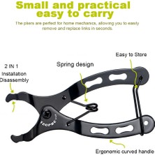 Huoxun Shop C Pense A(Set 3) Stili Mini Bisiklet Zinciri Hızlı Bağlantı Aracı Kanca ile Mtb Yol Çoklu Bağlantı Pense Bisiklet Zinciri Kelepçesi Sihirli Toka Çıkarma Bisiklet Aracı Kiti (Yurt Dışından)