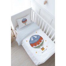 Tuğba Kuğu Bebek Boy Nevresim Takımı (100X150) - Zezig x Royal Series - Blue