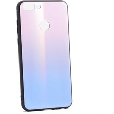 P Smart Uyumlu Kılıf Arkası Renkli Cam Kenarları Silikon Ensar Friz Kapak