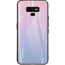 Mate 20 Pro Uyumlu Kılıf Arkası Renkli Cam Kenarları Silikon Ensar Friz Kapak