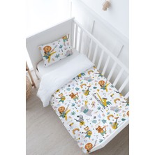 Tuğba Kuğu Bebek Boy Nevresim Takımı (100X150) - Iconic Serisi - Hayvanlı Müzik Grubu