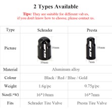 Huoxun Shop C Schrader Stili Için Mavi 2 Adet Alüminyum Bisiklet Lastik Valf Kapakları Somun Seti Mtb Yol Bisikleti Tüp Valf Kapakları Avfv Schrader Valf Kapağı Presta Valf Kapakları (Yurt Dışından)