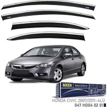 Niken Honda Civic Fd6 Niken Kromlu Cam Rüzgarlığı 4lü Set 2007 2012