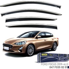 Niken Ford Focus 5 Sedan Niken Kromlu Cam Rüzgarlığı 4lü Set 2019 ve Üstü