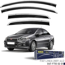 Niken Fiat Linea Niken Kromlu Cam Rüzgarlığı 4lü Set 2007 ve Üstü