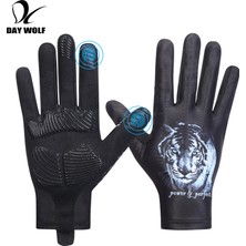 Liangduo Shop Siyah Stil M Boyutu Day Wolf Yaz Bisiklet Eldiveni Bisiklet Bisiklet Ekipmanları Güneş Koruyucu Dokunmatik Ekran Spor Erkek Kadın Kaymaz Sürme Sürüş (Yurt Dışından)