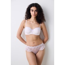 Penti Lotus Broderie Pembe Straplez Sütyen Yumuşak Kumaş ile Gün Boyu Konfor ve Destek Sağlar