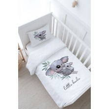 Tuğba Kuğu Bebek Boy Nevresim Takımı (100X150) - Pure Baby Serisi - Bebek ve Anne Koala