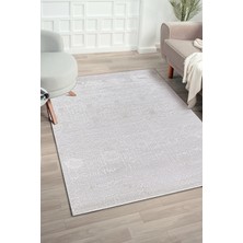 Kreasyon Halı Zett ZE002 Beyaz Uzun Ömürlü Yumuşak Dokulu Salon Mutfak Koridor Oturma Odası Yolluk Halı