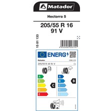 Matador 205/55 R16 91V Hectorra5 Oto Yaz Lastiği (Üretim Yılı:2025)