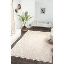 Bej Yıkanabilir Halı Kilim Salon Mutfak Koridor Yolluk Oturma Odası Dokuma Makine Halısı Bej
