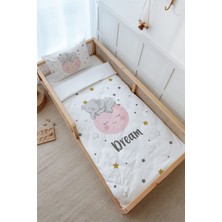 Tuğba Kuğu Montessori Nevresim Takımı (100 x 200) - For Baby Serisi - Ayda Uyuyan Fil