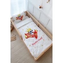 Tuğba Kuğu Montessori Nevresim Takımı (100 x 200) - For Baby Serisi - Sarı - Kırmızı