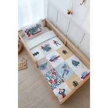 Tuğba Kuğu Montessori Nevresim Takımı (100 x 200) - Cartoon Serisi - Super Heroes Patchwork