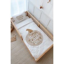 Tuğba Kuğu Montessori Nevresim Takımı (100 x 200) - Pure Baby Serisi - Hello Bear