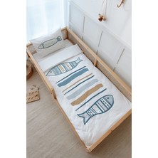 Tuğba Kuğu Montessori Nevresim Takımı (100 x 200) - Pure Baby Serisi - Baby Fish
