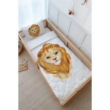 Tuğba Kuğu Montessori Nevresim Takımı (100 x 200) - For Baby Serisi - Suluboya Aslan