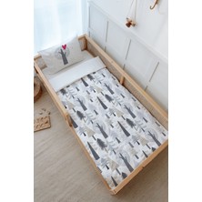 Tuğba Kuğu Montessori Nevresim Takımı (100 x 200) - Iconic Serisi - Kış Çamları