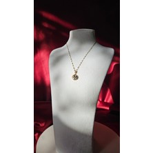 Bazar Store Altın Kaplama Mavi Gökyüzü Model Kadın Kolye