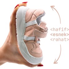 Kids A More Toms Deri Kız Bebek Günlük Ayakkabı Pembe