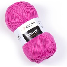 Yarnart Jeans Plus - Fuşya - 42 - 5 Adet