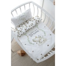 Tuğba Kuğu Park Yatak Nevresim Takımı (80 x 120) - For Baby Serisi - Damask Filli