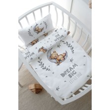 Tuğba Kuğu Park Yatak Nevresim Takımı (80 x 120) - For Baby Serisi - Ayda Uyuyan Ayı
