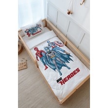 Tuğba Kuğu Montessori Nevresim Takımı (100 x 200) - Cartoon Serisi - Super Heroes