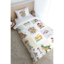 Tuğba Kuğu Tek Kişilik Nevresim Takımı (160X220) - Cartoon Serisi - Toy Story Patchwork