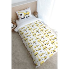 Tuğba Kuğu Tek Kişilik Nevresim Takımı (160X220) - Iconic Serisi - Iş Makinaları