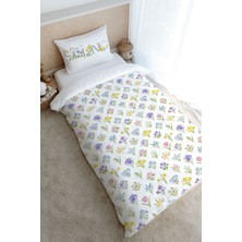 Tuğba Kuğu Tek Kişilik Nevresim Takımı (160X220) - Iconic Serisi - Bloomy Spring