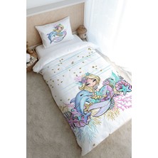 Tuğba Kuğu Tek Kişilik Nevresim Takımı (160X220) - Iconic Serisi - Blonde Mermaid