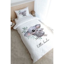 Tuğba Kuğu Tek Kişilik Nevresim Takımı (160X220) - Pure Baby Serisi - Bebek ve Anne Koala