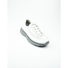 King Paolo 5167 Beyaz Deri Kadın Günlük Ayakkabı