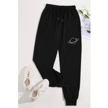 Uygun Tarz Unisex Baskılı Eşofman Altı