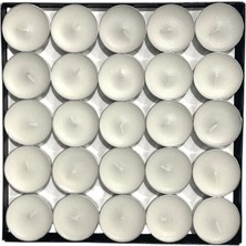 Inia Home Tealight 50LI Mum Parti ve Özel Günler Için Uygun 1 Saat Tealight Kına 35 mm Çap 12 mm Boy