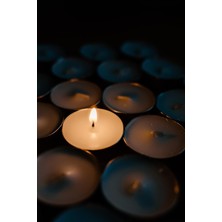 Inia Home Tealight 50LI Mum Parti ve Özel Günler Için Uygun 1 Saat Tealight Kına 35 mm Çap 12 mm Boy