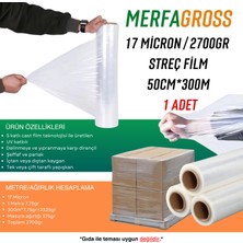 Merfa Gross Palet Streç 17 Micron 300mt*50cm