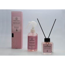 Pure Sense Japon Kiraz Çiçekleri 2'li Oda Kokusu Seti-Çubuklu Oda Kokusu 110 ml & Oda Spreyi 250 ml