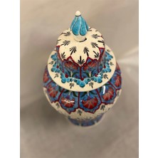 Porcelland 30  cm  Renkli Kapaklı Küp