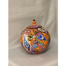 Porcelland 25  cm  Yuvarlak Turuncu Küp